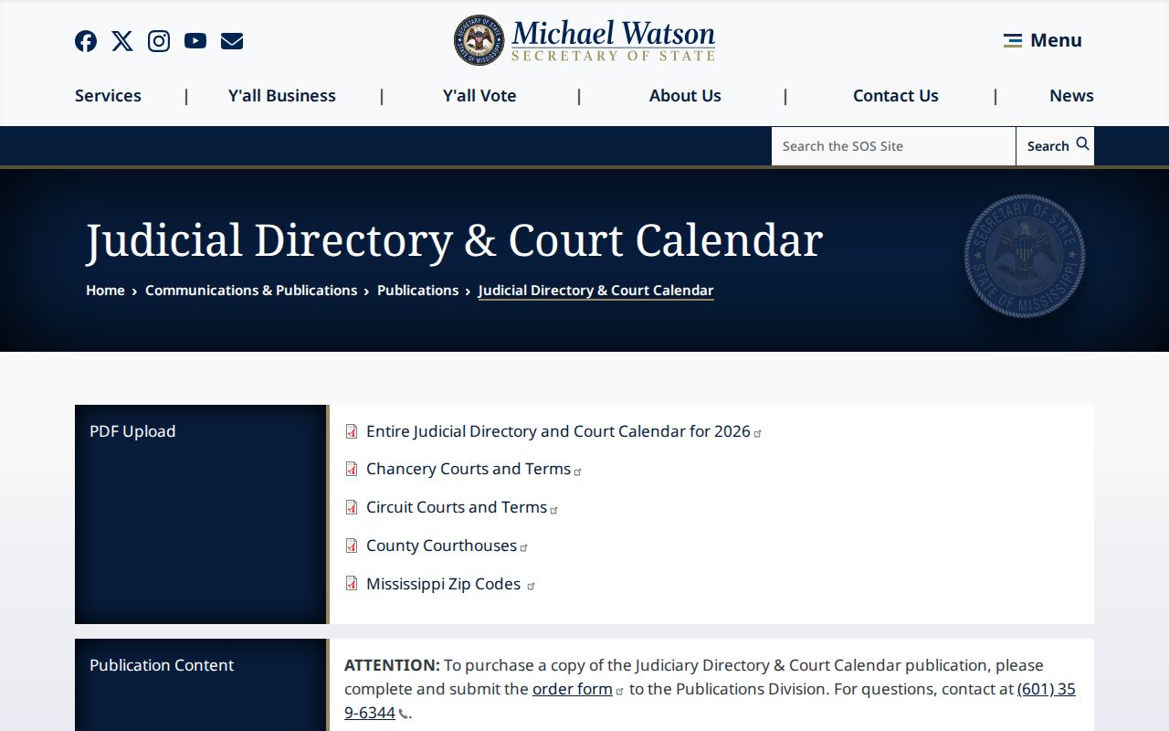 Neshoba County criminal docket Mississippi judicial directory